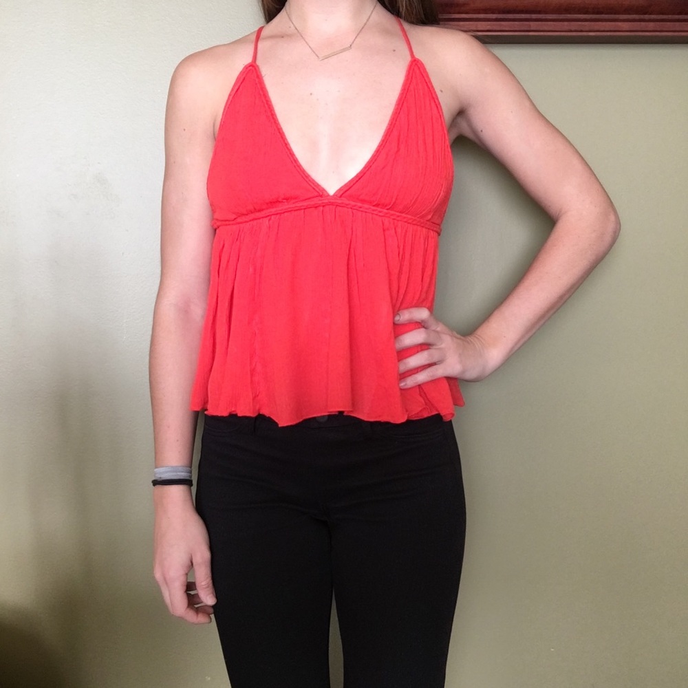 Abercrombie and Fitch red tank